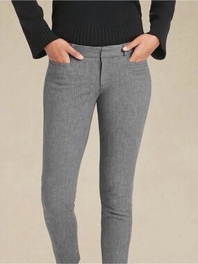 Banana Republic Gray Slim Stretch Capris